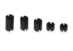 Чорна пластикова стойка для світлодіода 3-pin 3-5мм висота 3мм