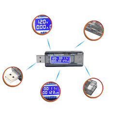  USB volt-ammeter KWS-V21 capacity tester 20V 3A 100Ah