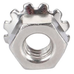 Stainless nut M5 hex with grove st.st. 304