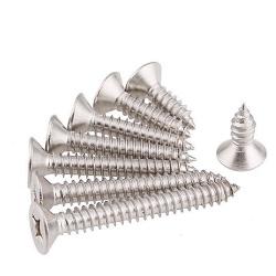 Stainless steel screw KA 1.4x6mm countersunk. PH stainless steel 304