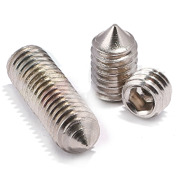 Set screw M3x4mm hex. stainless steel 304 cone