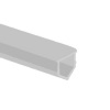 PVC  Machine profile insert 30x30 gray metallic