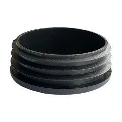 Plug for round pipe D=48mm inner black