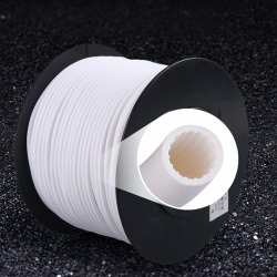 Insulating tube  PVC white 3.5 mm piece 1 m